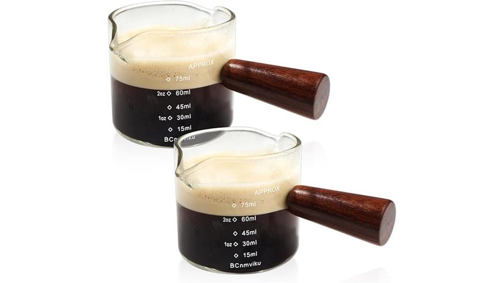 double spouts milk pitcher
