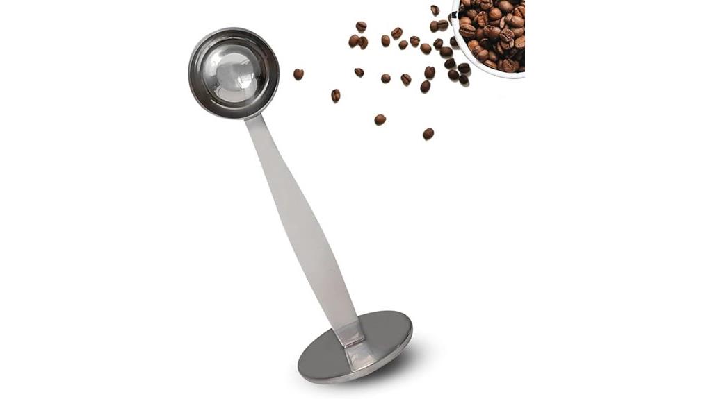 dual purpose stainless steel scoop