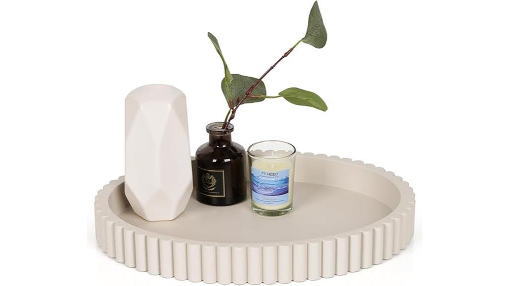 elegant oval coffee tray