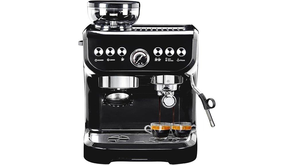 espresso machine with grinder
