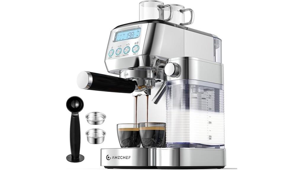 espresso machine with lcd