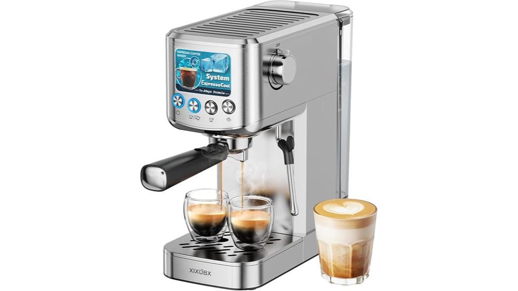 espresso with frother removable tank