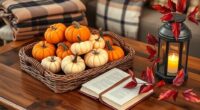 fall inspired coffee table decor