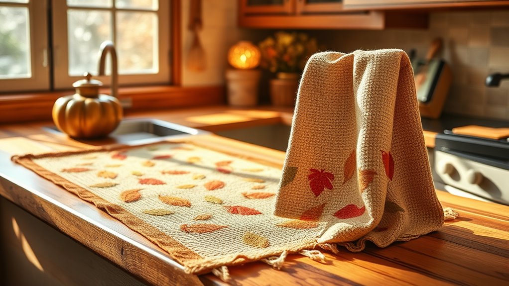 fall kitchen linen ideas