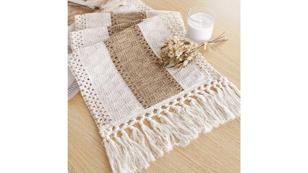 fall tassel table runner