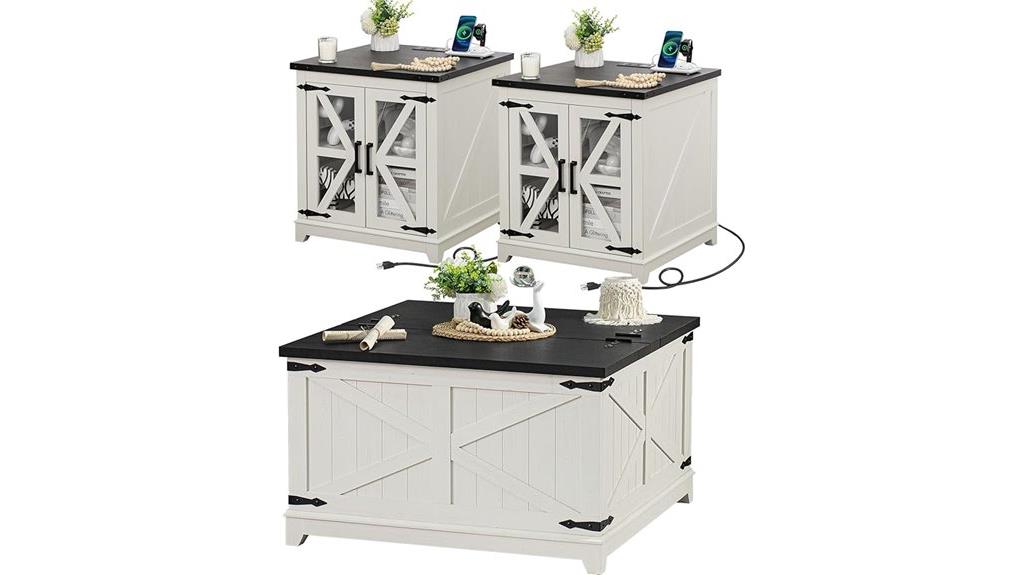 farmhouse coffee table set