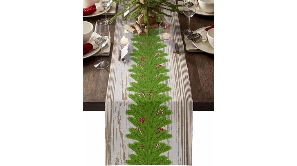 festive cotton linen runner