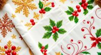 festive holiday coffee napkins