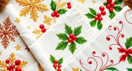 festive holiday coffee napkins
