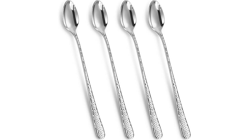 hammered iced tea spoons