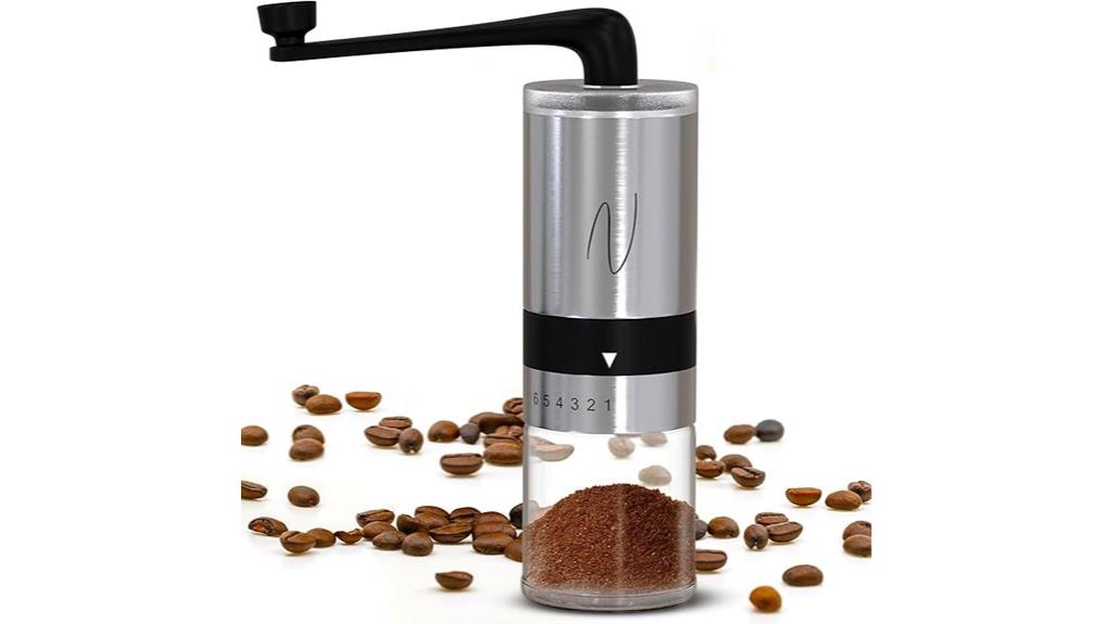 hand crank stainless steel grinder