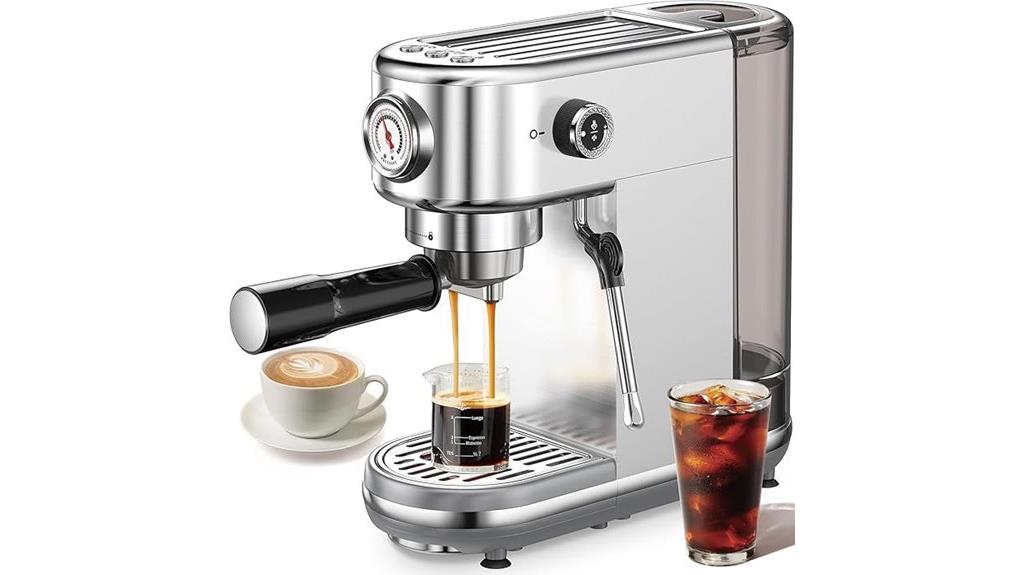 high pressure espresso with frother