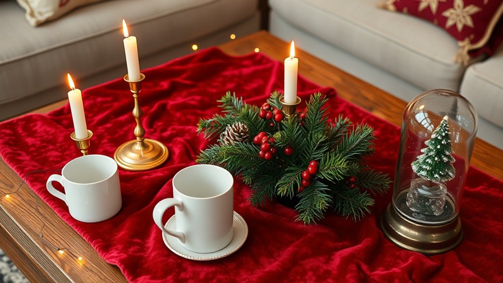 holiday coffee table decor
