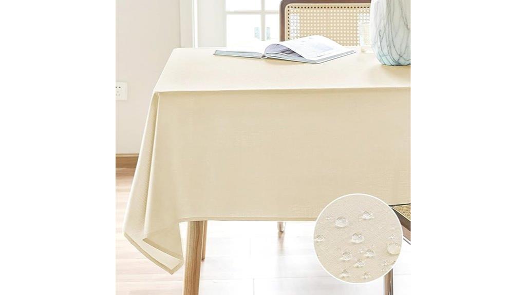 ivory water resistant linen
