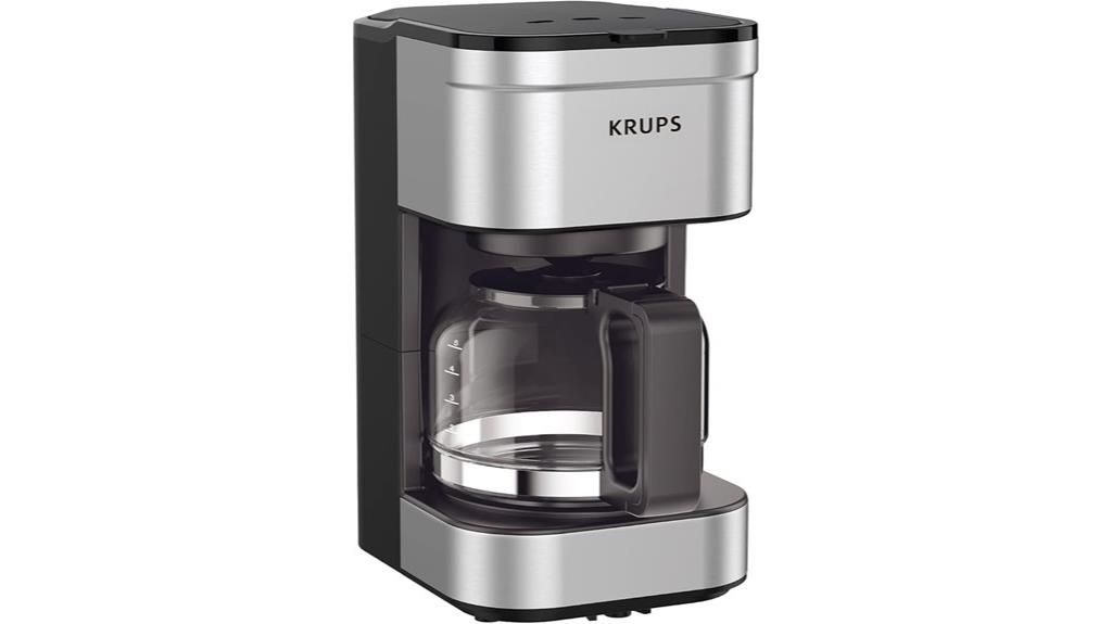 krups silver glass coffee maker