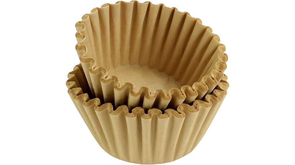 large natural coffee filters