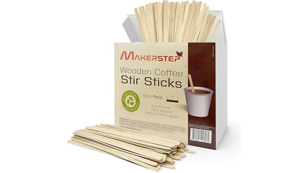 large pack of birch stirrers