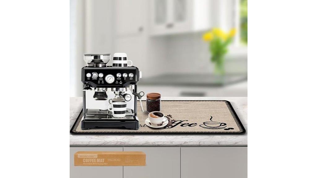 linen coffee mat size