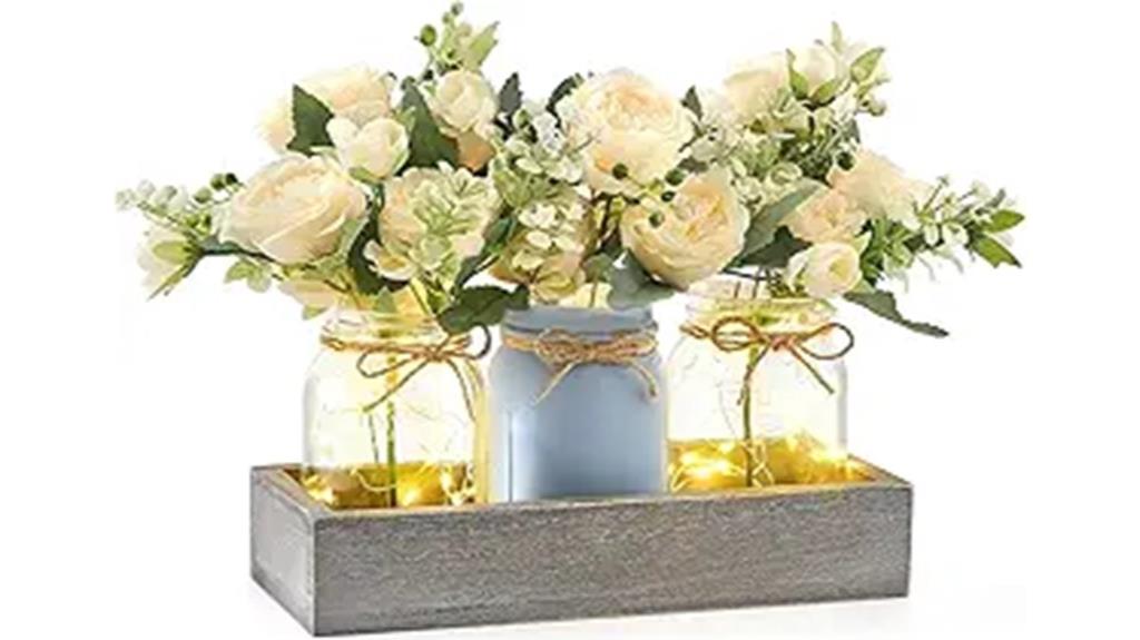 mason jar light centerpiece