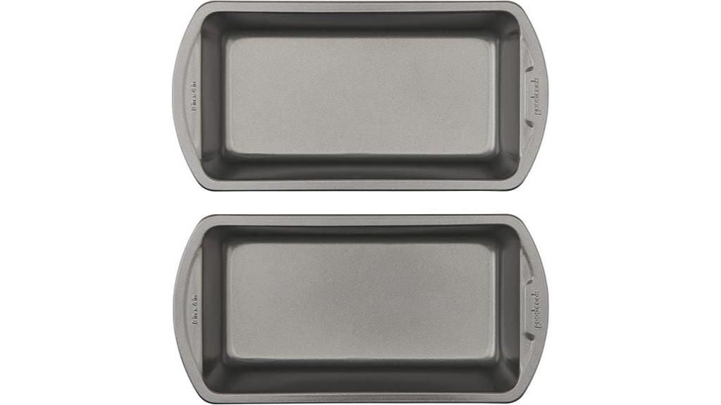 medium gray nonstick bread pans