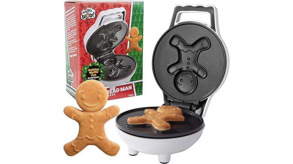 mini gingerbread waffle maker