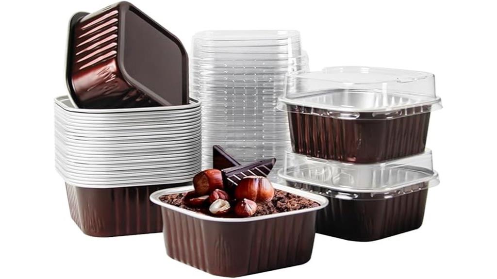 mini square baking cups
