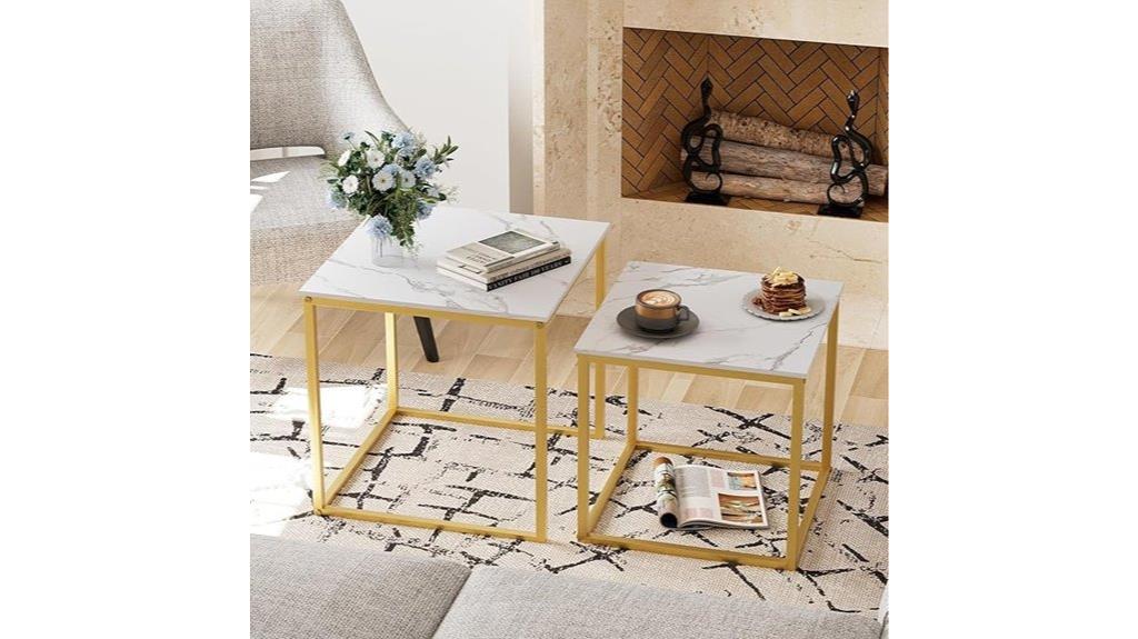 modern wood nesting tables