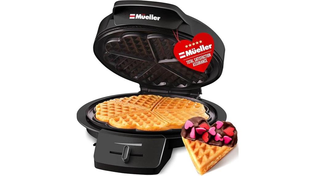mueller heart 5 waffle maker