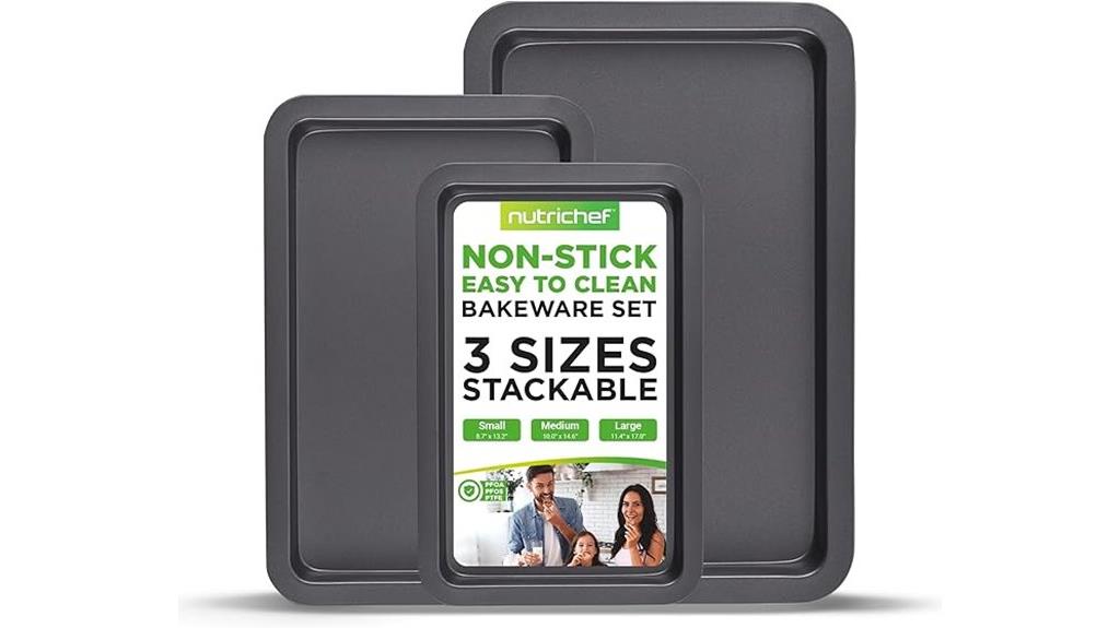 non stick cookie sheet set