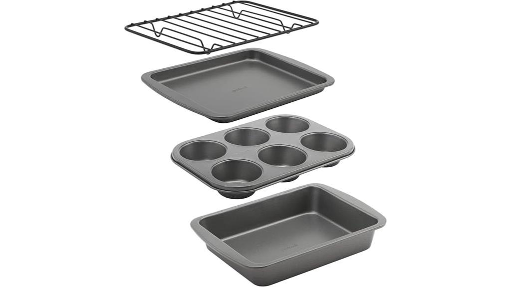 nonstick toaster oven set