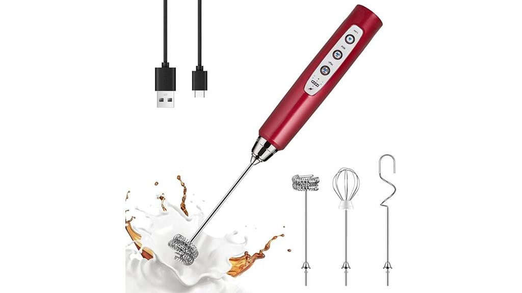 portable milk frother trio