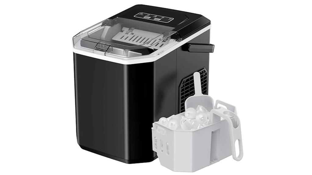 portable self cleaning ice maker