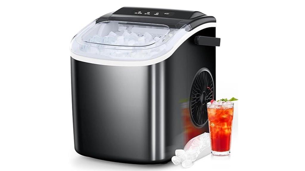 portable self cleaning ice maker
