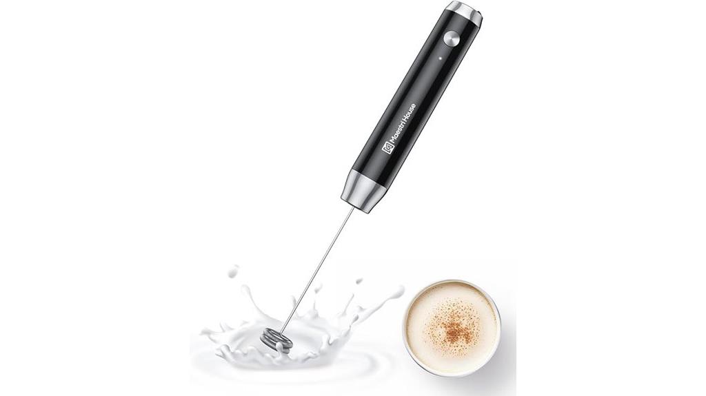 rechargeable lunafro milk frother