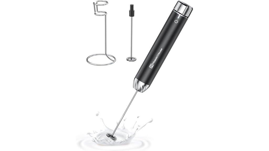 rechargeable milk frother stepless speed