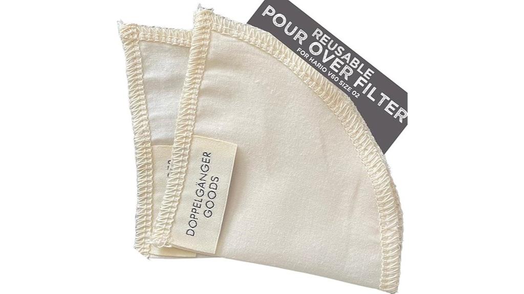 reusable organic cotton filters