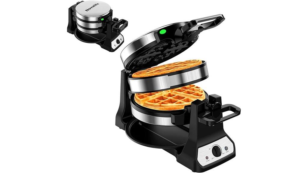 rotating nonstick waffle maker