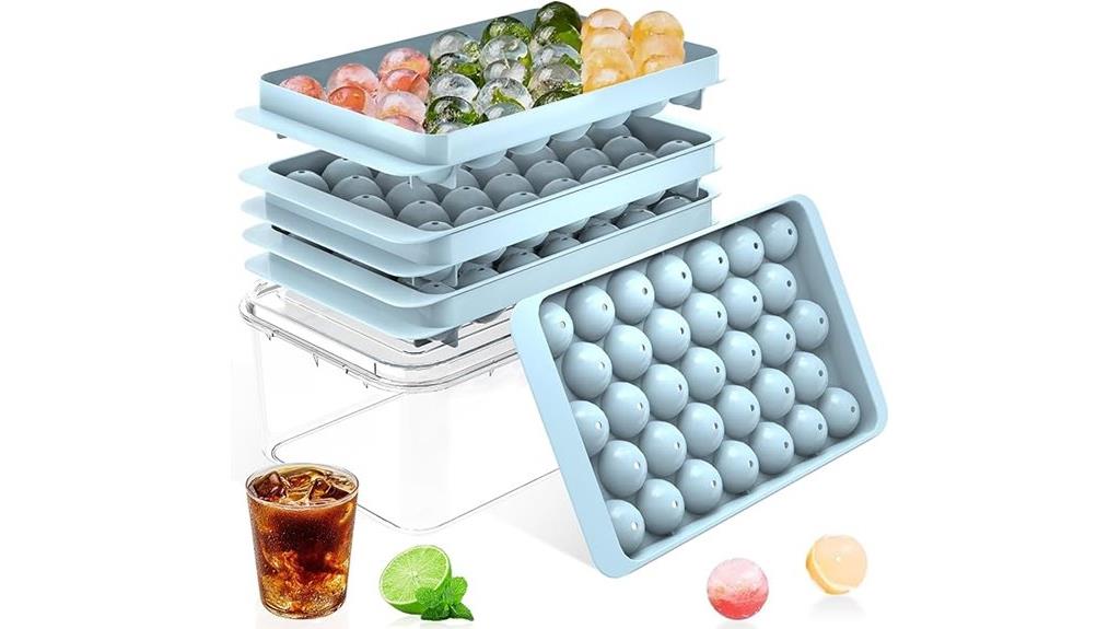 round freezer ice cube tray
