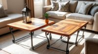 rustic coffee table sets