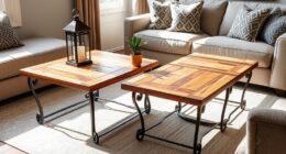 rustic coffee table sets
