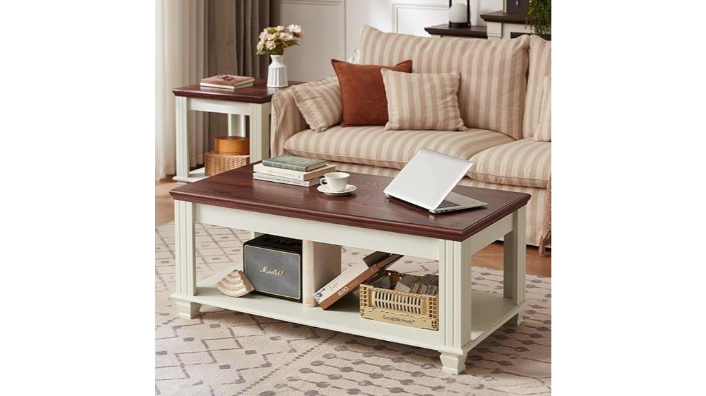 rustic wooden living room tables