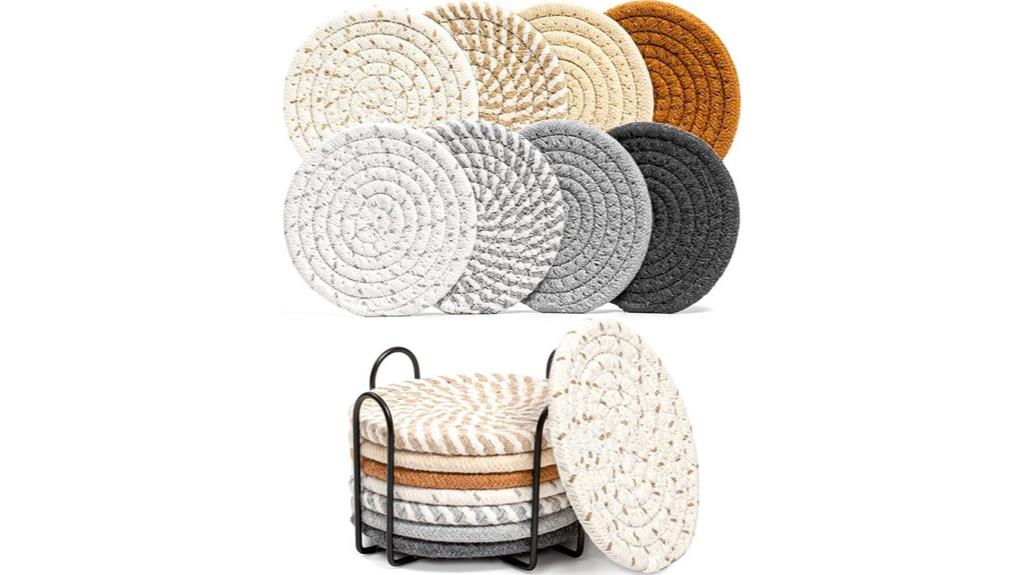set of eight coasters