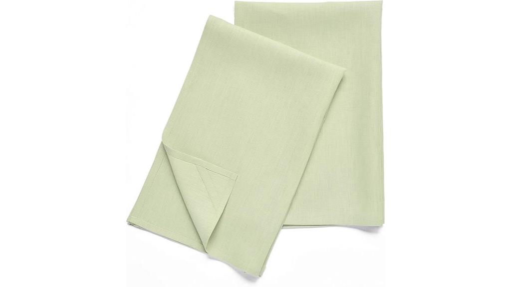 set of two linen towels