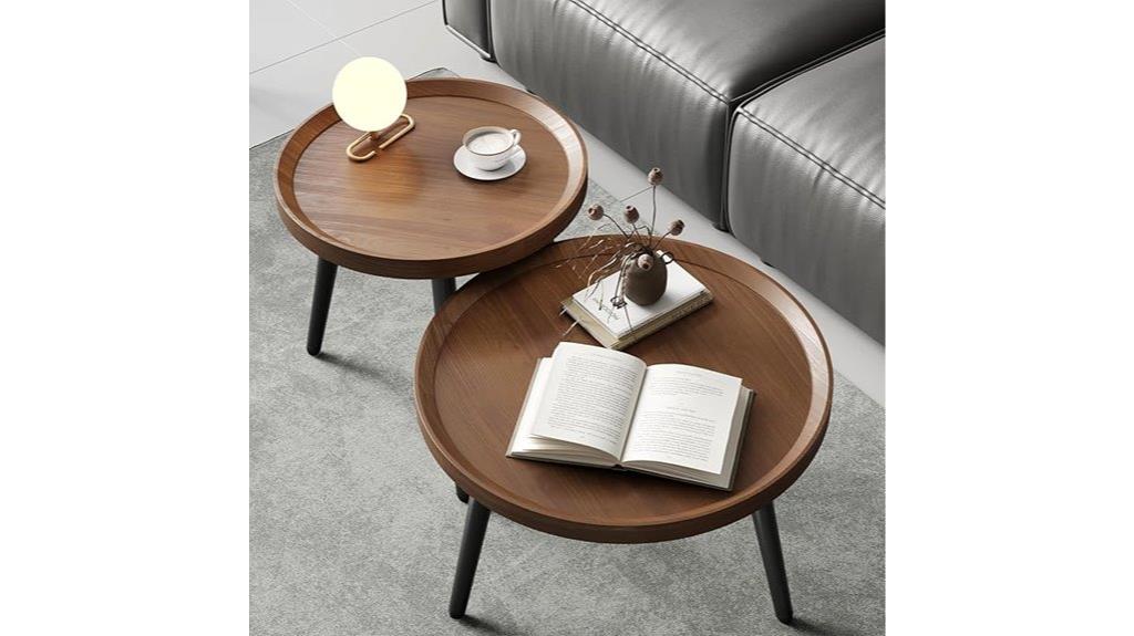 set of two small tables