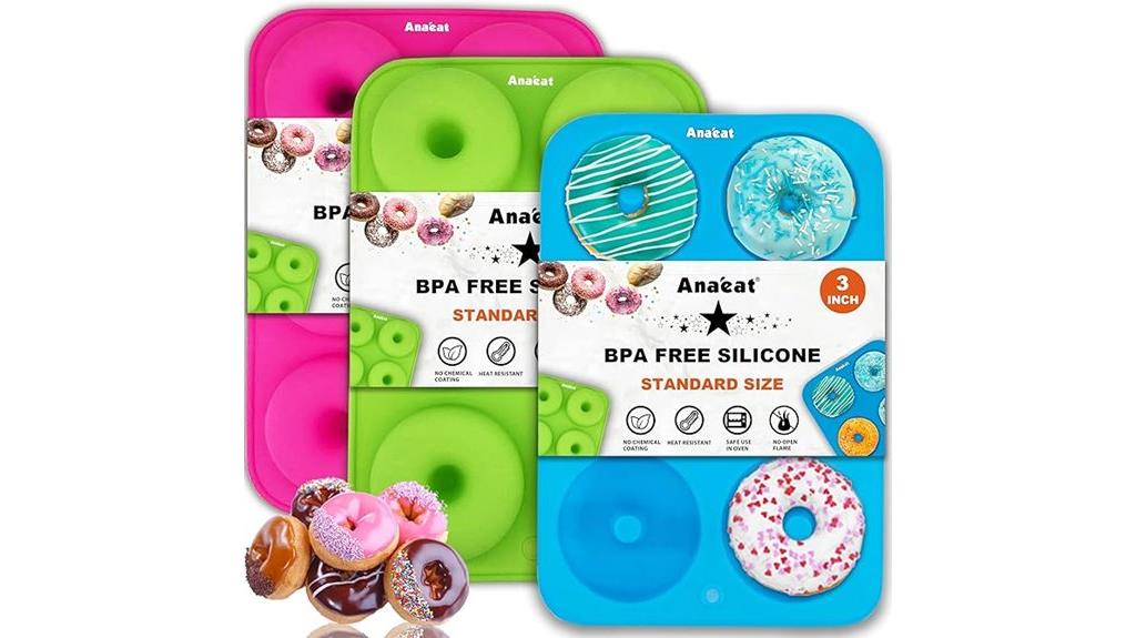 silicone donut baking molds