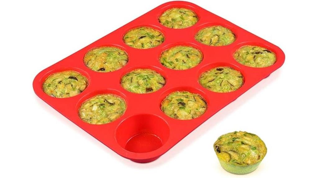 silicone muffin pan 12 cups