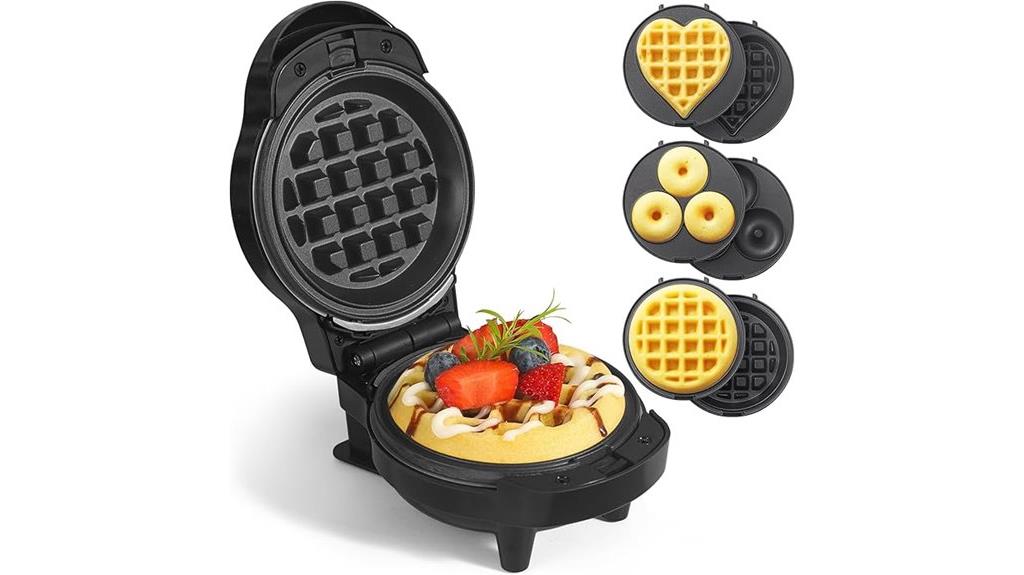 six plate mini waffle maker