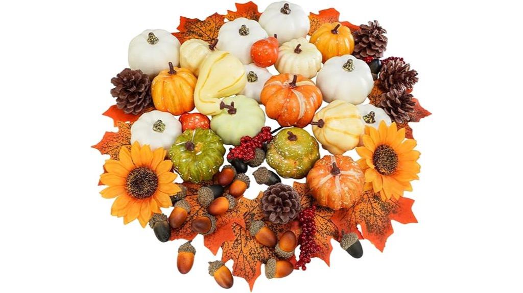 small fall pumpkin set