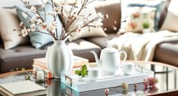 spring coffee table styling