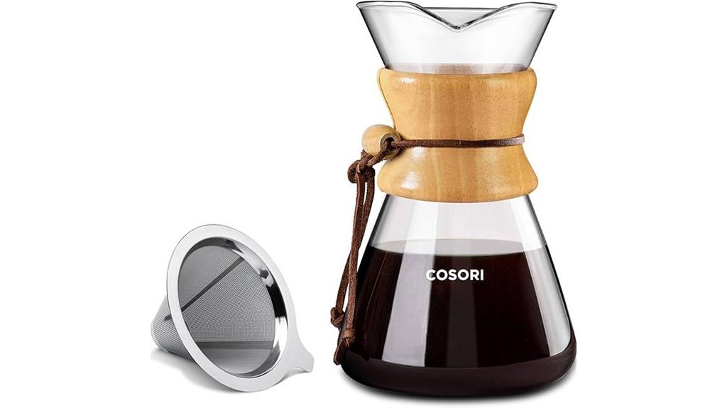 stainless steel 8 cup brewer